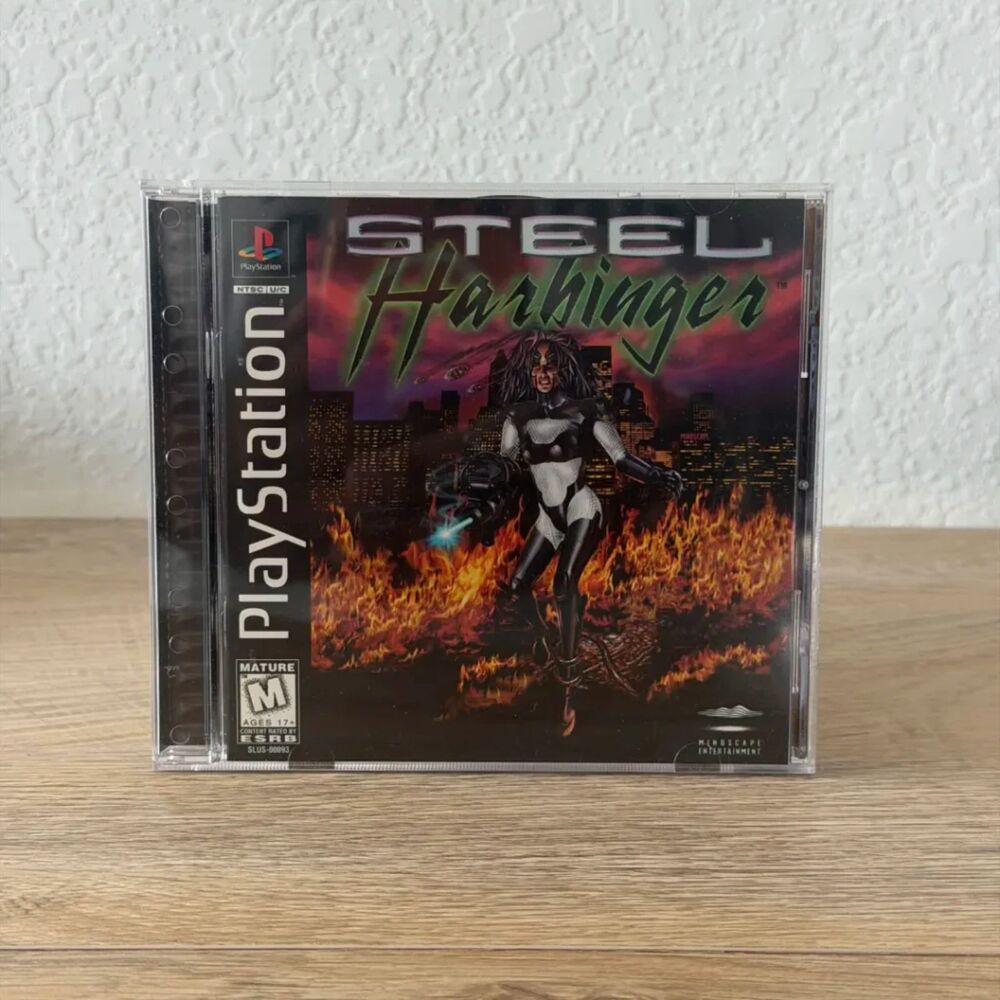 Steel Harbinger (Sony PlayStation 1, 1996) CIB + Receipt